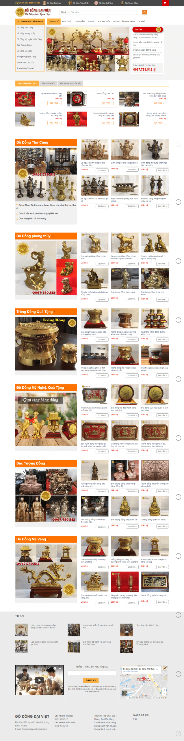 Website Bán Đồ Đồng