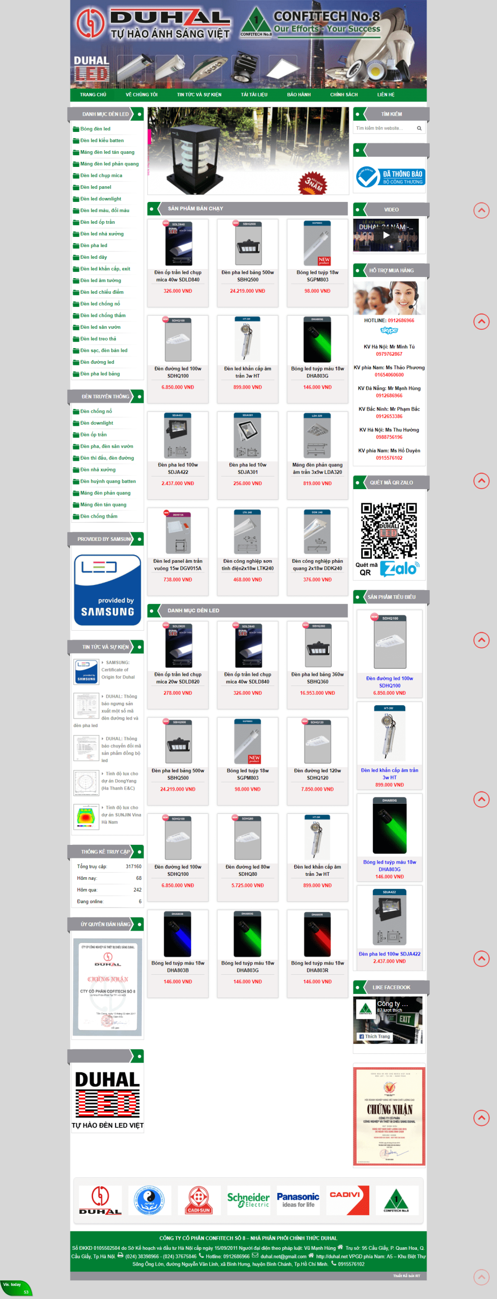 Website Bán Đèn Led