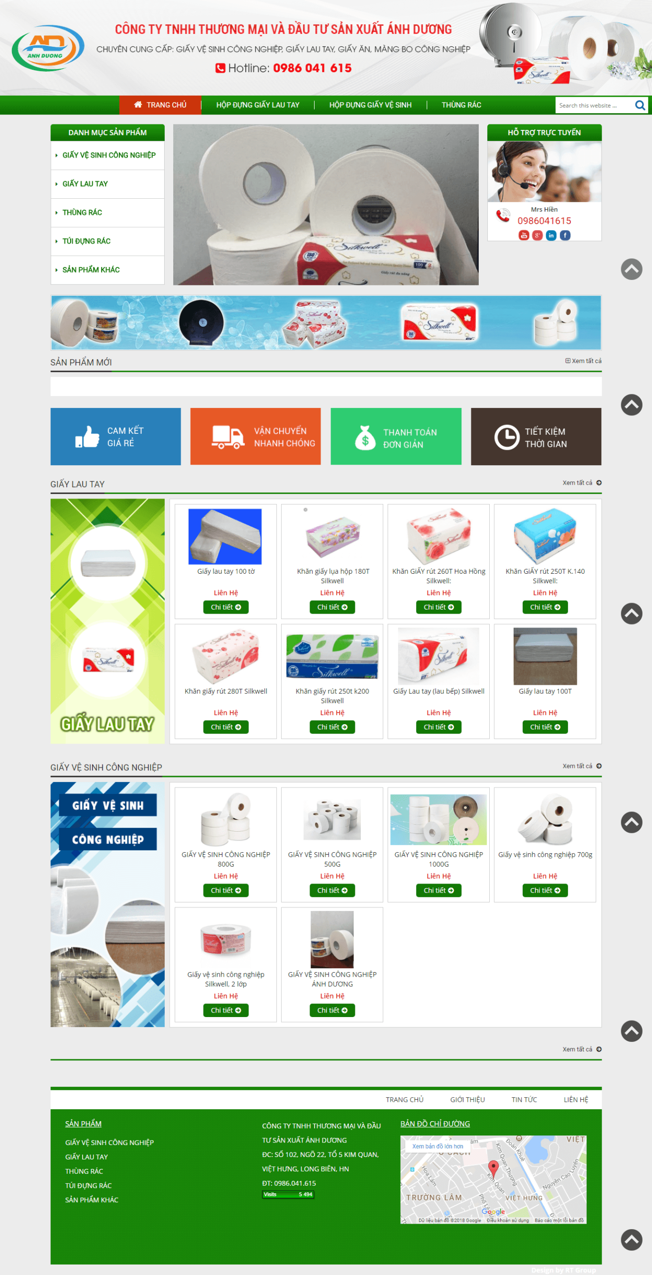 Website Bán Khăn Giấy