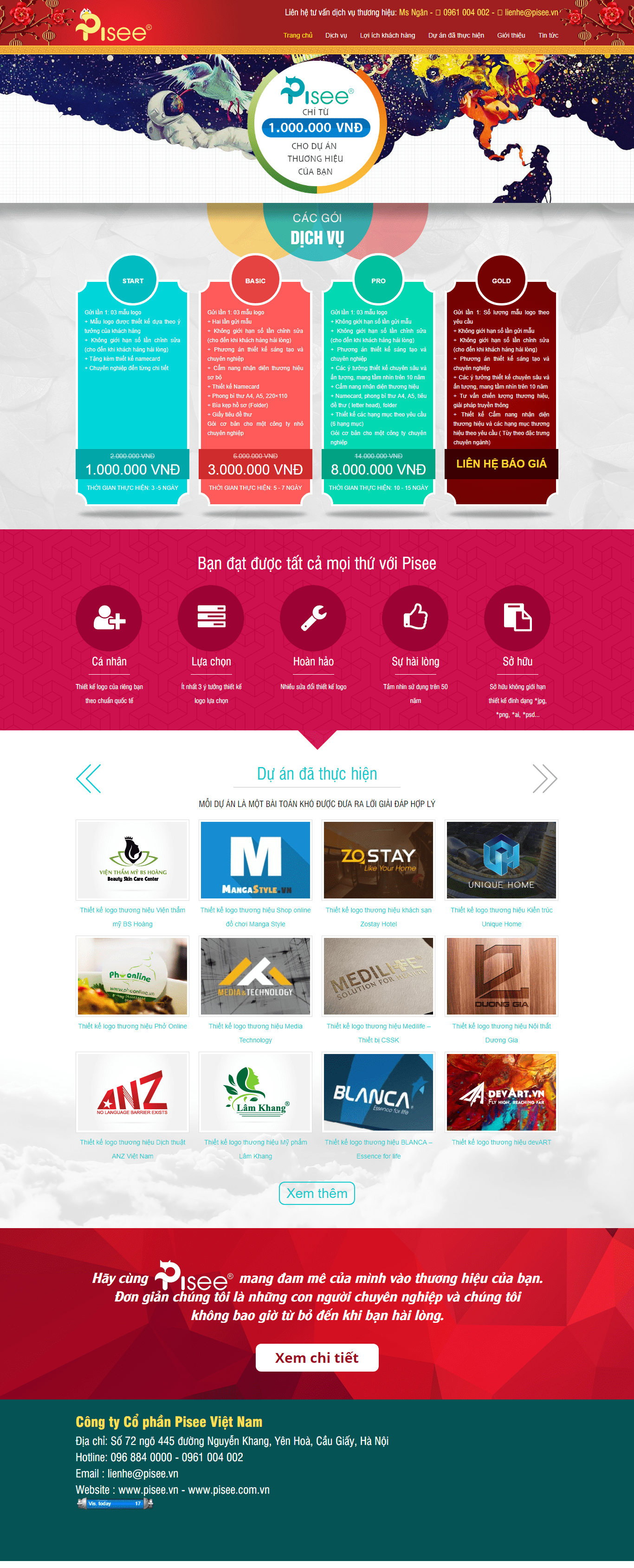 Mẫu Website Dịch Vụ Thiết Kế Logo