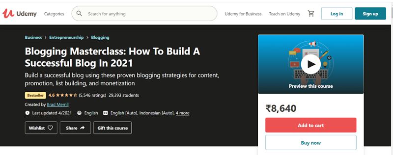 Blogging Masterclass: How To Build A Successful Blog In 2021