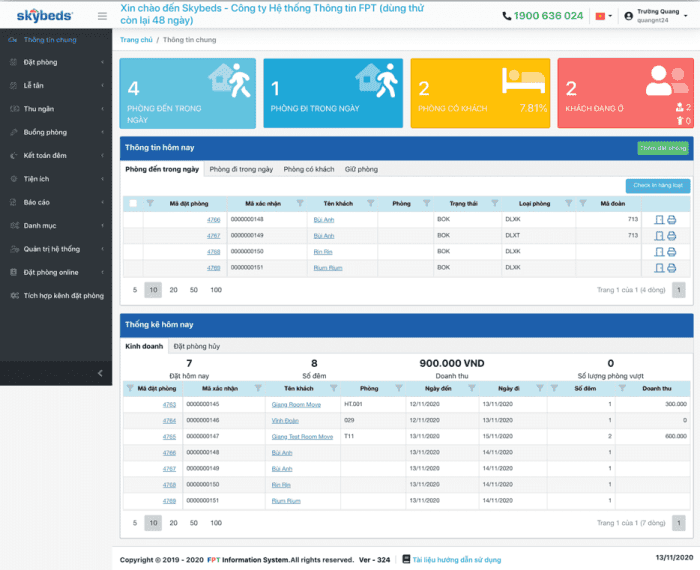 Quản Lý Khách Sạn Trên Website