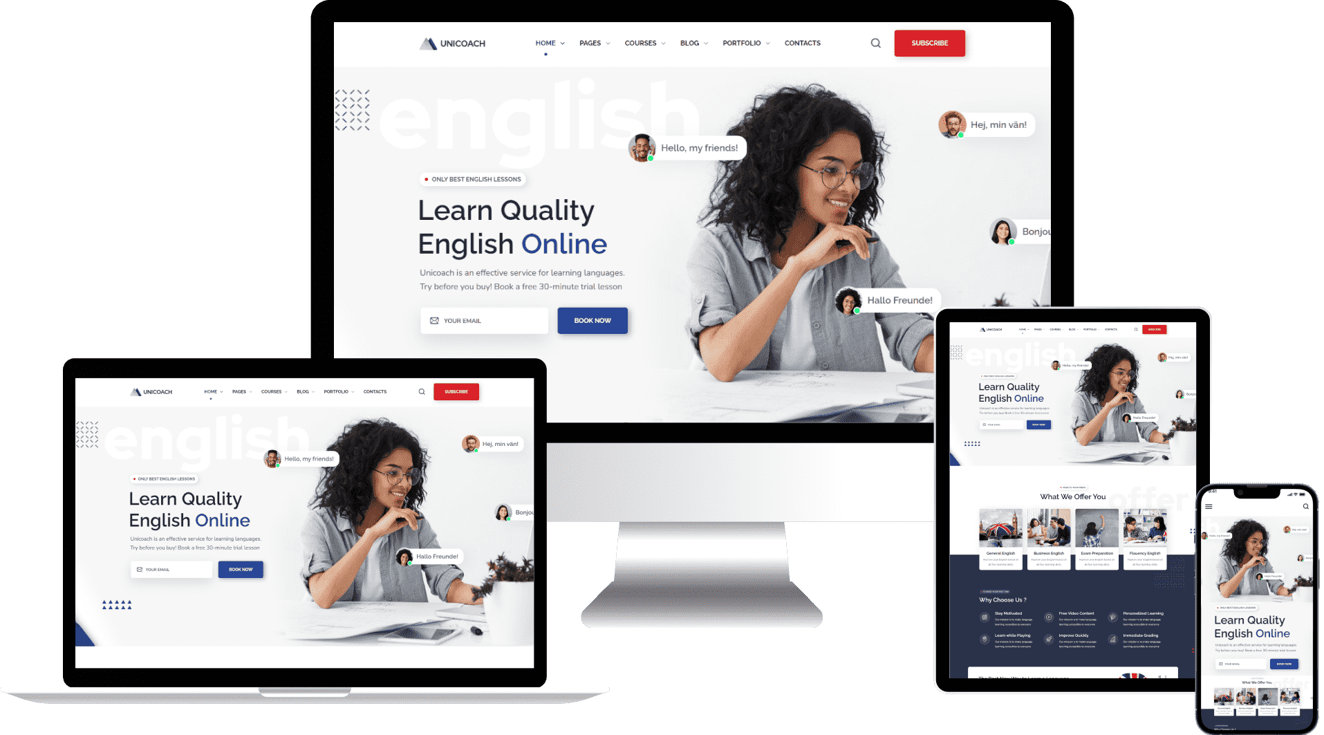 Thiết Kế Website Trung Tâm Ngoại Ngữ