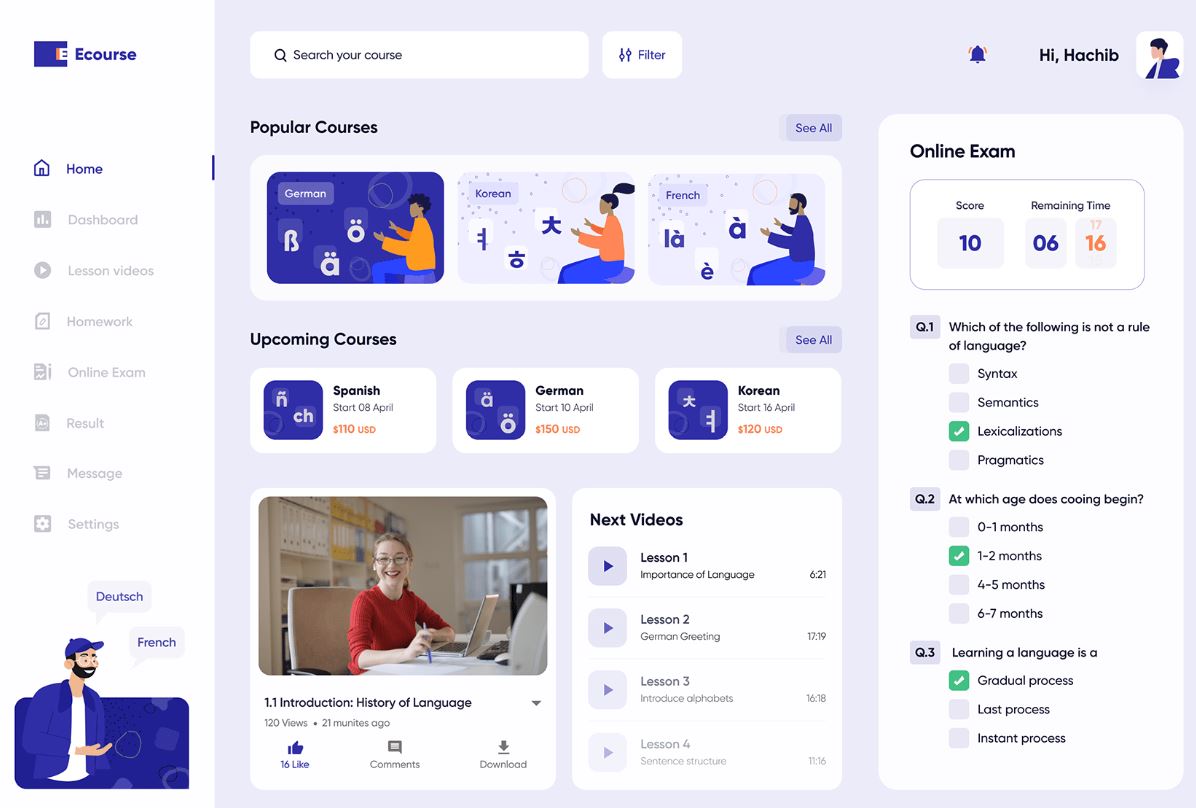 Thiết Kế Website Trung Tâm Ngoại Ngữ
