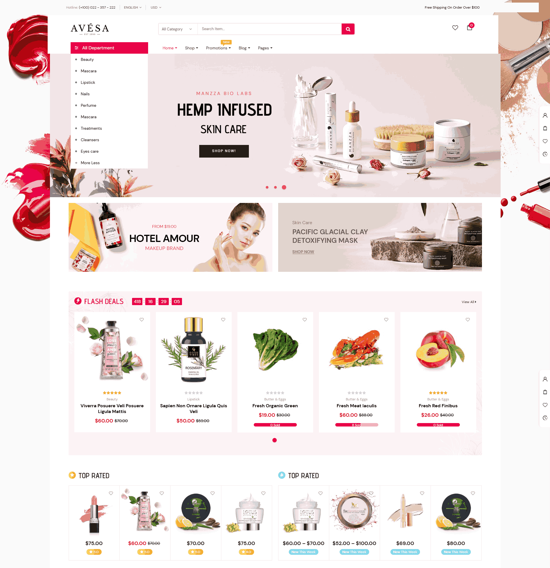 Website mỹ phẩm chuẩn SEO