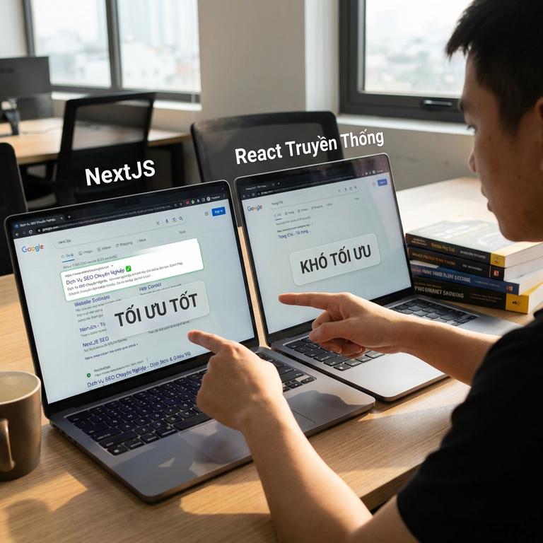 Phân Biệt SEO Trong NextJS Là Gì So Với React Truyền Thống