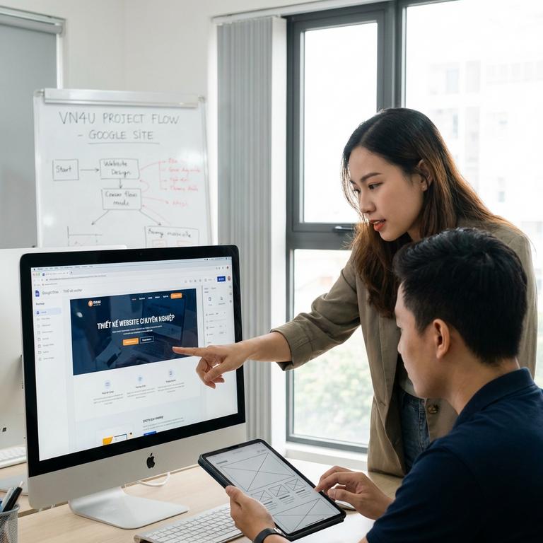 Quy Trình Thiết Kế Website Bằng Google Site Chuyên Nghiệp Tại VN4U