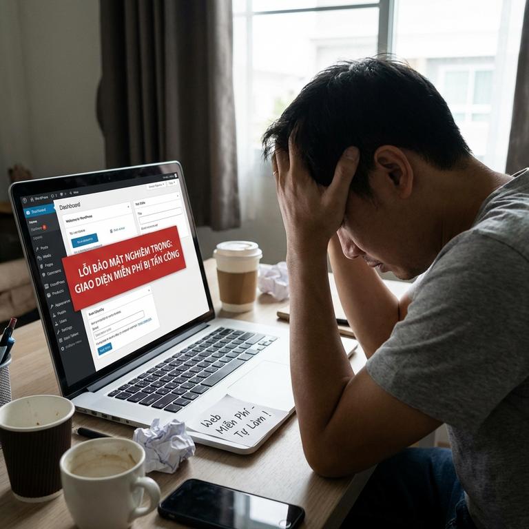 Rủi Ro Khi Thiết Kế Website Miễn Phí Bằng WordPress Cần Lưu Ý