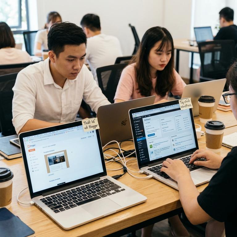 So Sánh Thiết Kế Web Bằng Blogger Và Website WordPress