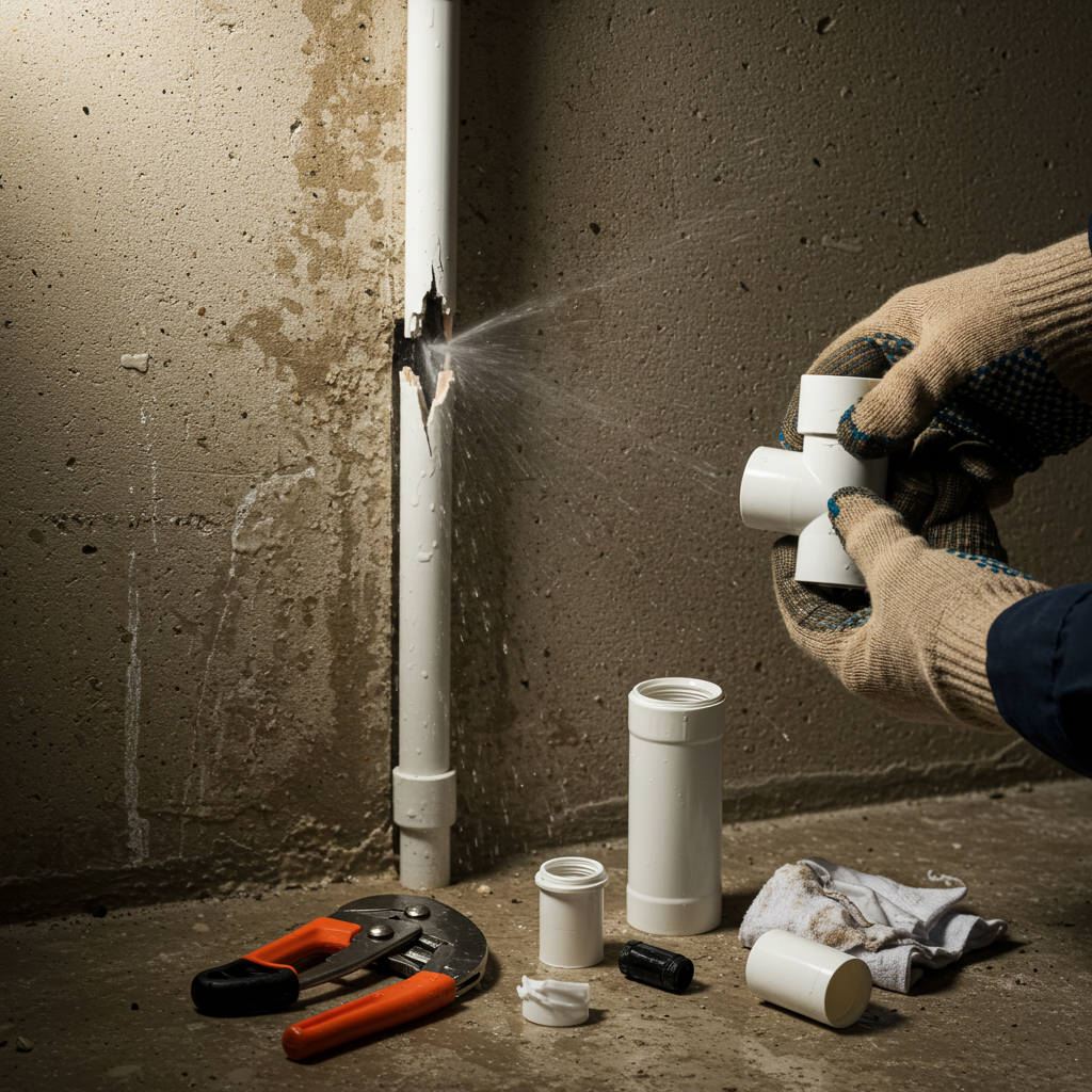 Các Bước Sửa Ống Nước Bị Gãy Sát Tường Chuẩn Kỹ Thuật