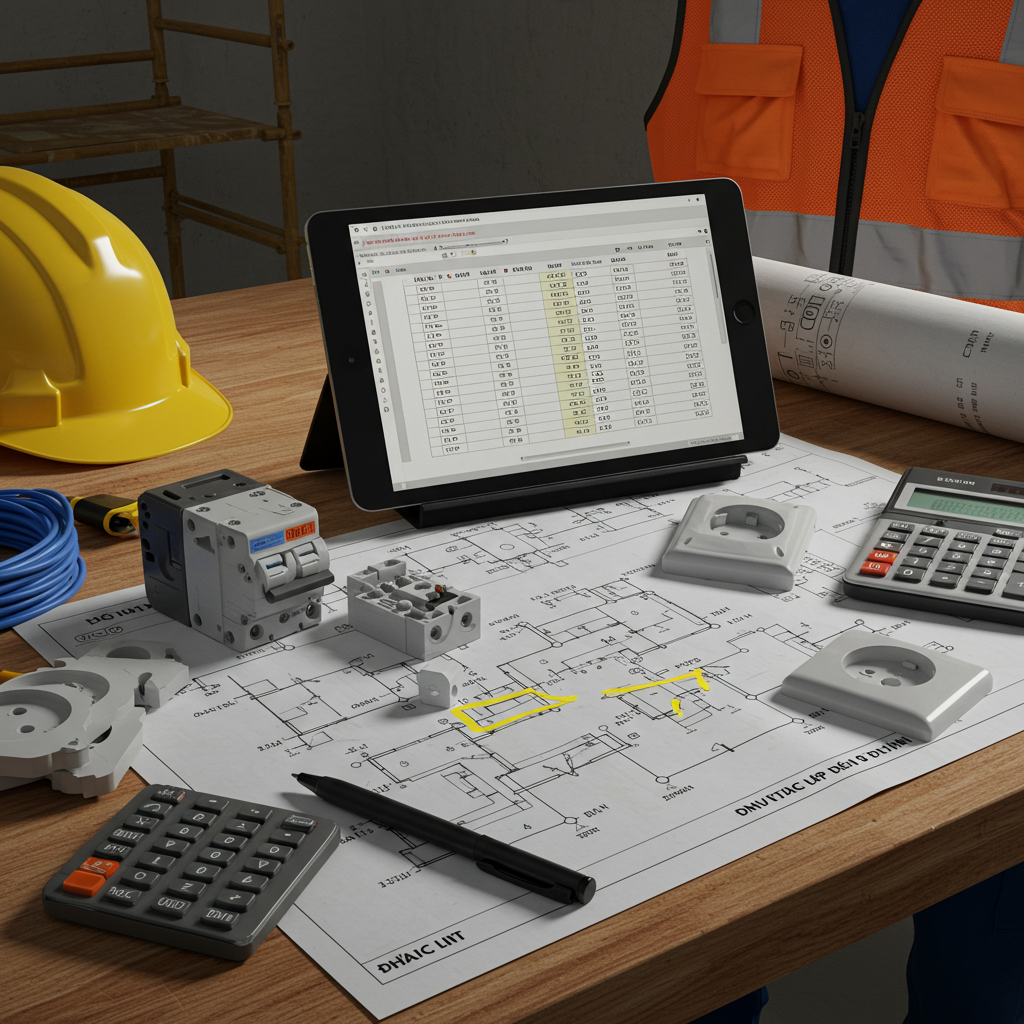 Quy Trình Lập Dự Toán Lắp Đặt Thiết Bị Điện Cho Công Trình