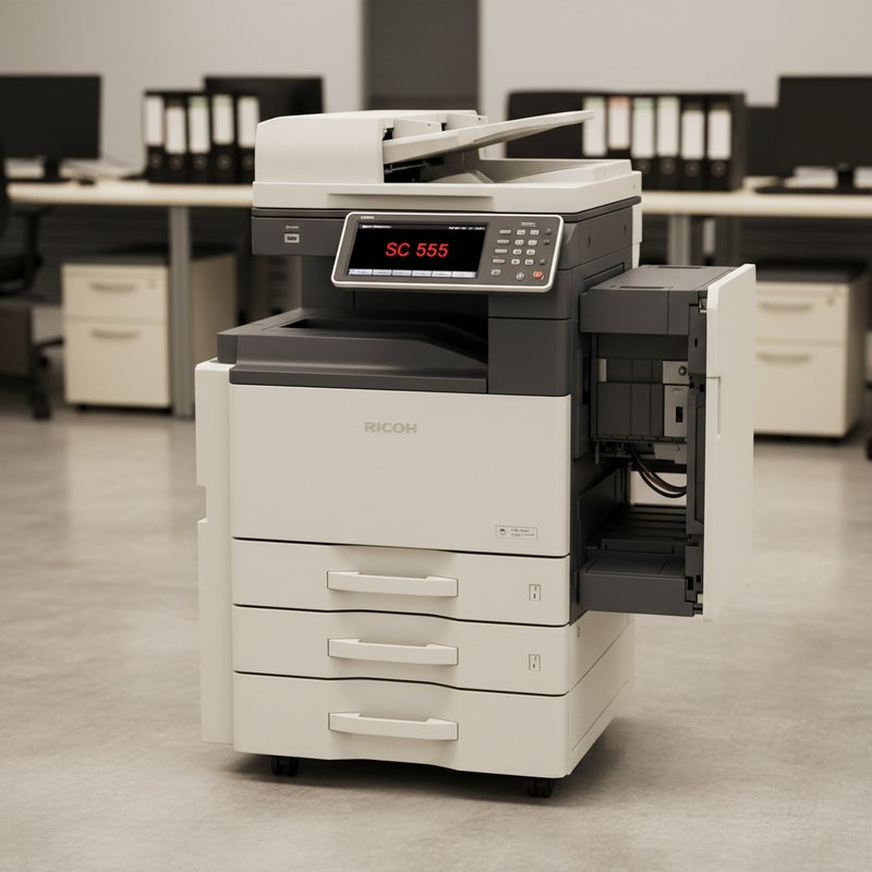 Các Câu Hỏi Về Lỗi SC 555 Trên Ricoh 2075