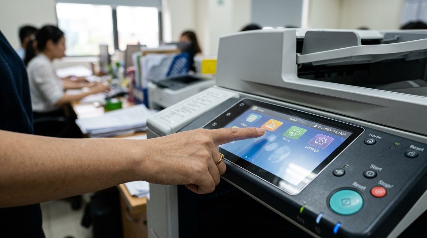 Màn Hình Cảm Ứng Máy Photocopy Ricoh Bị Đơ Và Cách Xử Lý