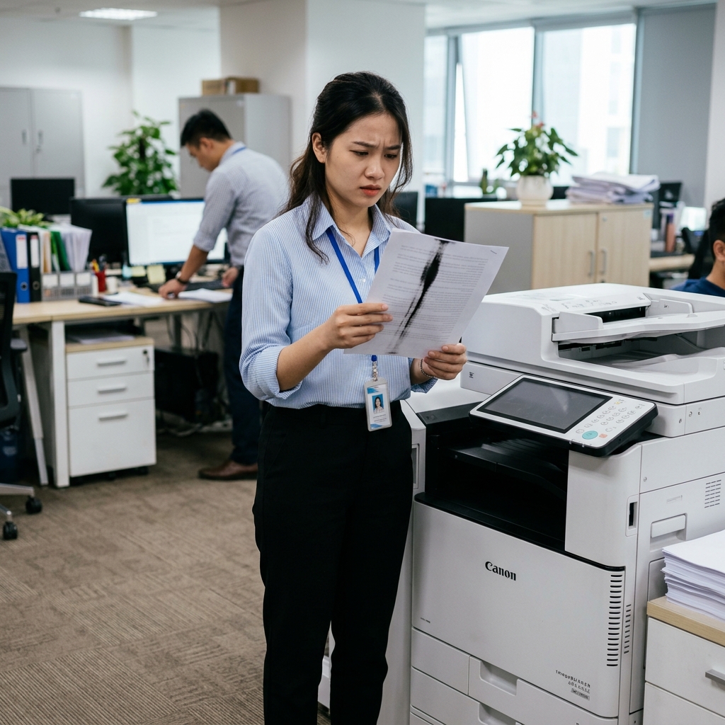 Máy Photo Bị Đen Mép Giấy Nguyên Nhân Và Cách Khắc Phục